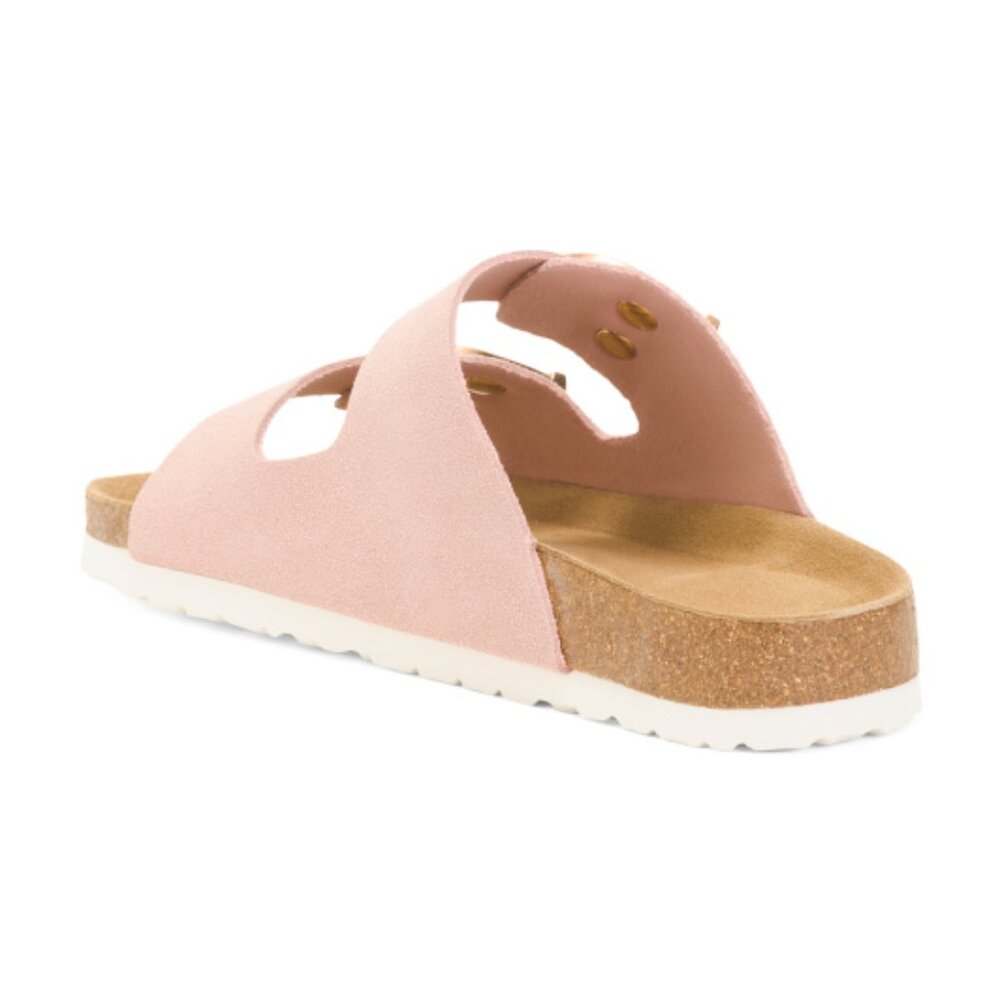 CUSHIONAIRE Legacy Ovrsized Buckle Double Strap Sandals - Picture 2 of 4